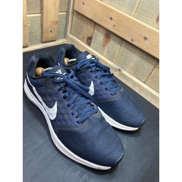Nike Downshifter 7 Mens Running Shoes Navy & White Size 9.5 main image 9